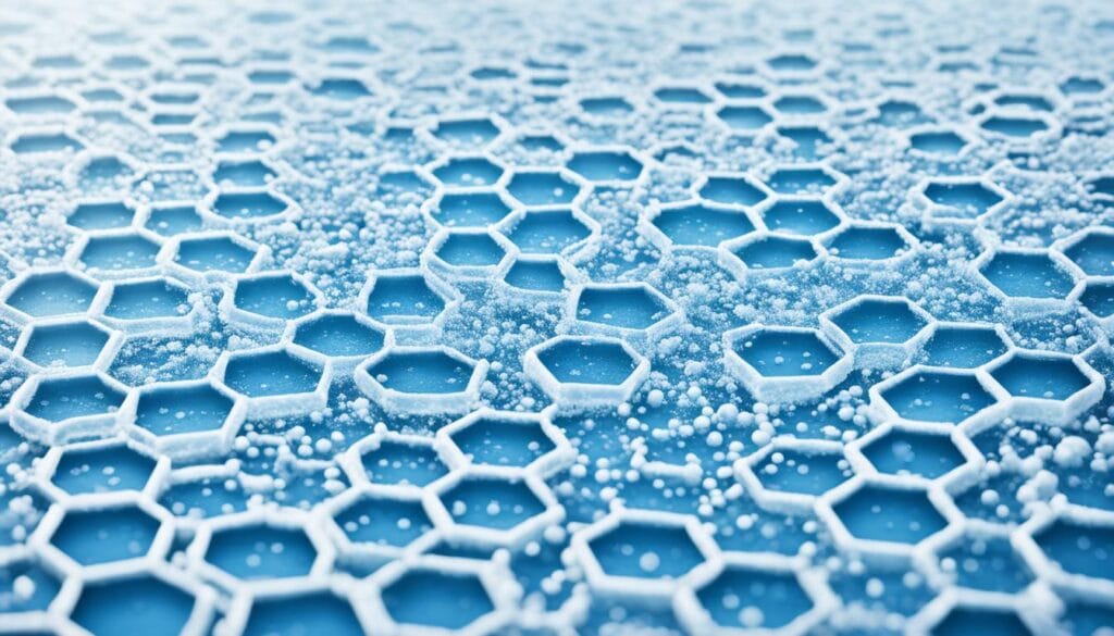 Hydrogen bonds in ice