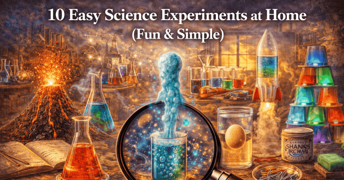10 Easy Science Experiments at Home (Fun & Simple)