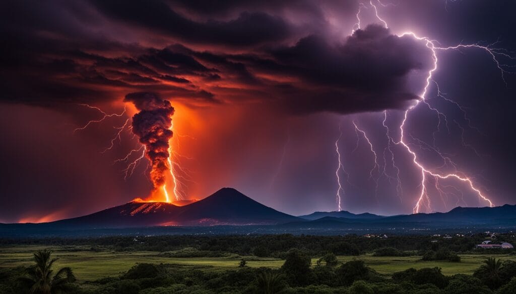 volcanic lightning