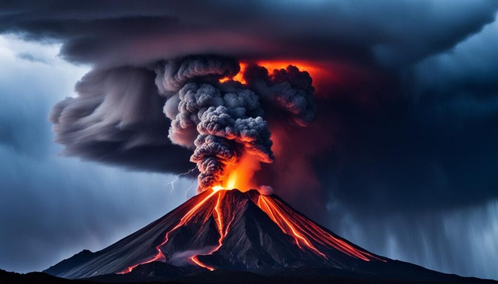 volcanic lightning