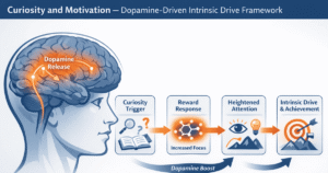 Curiosity and Motivation — Dopamine-Driven Intrinsic Drive Framework