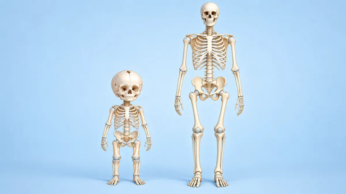 How Many Bones Are Babies Born With? (And Why Adults Have 206)
